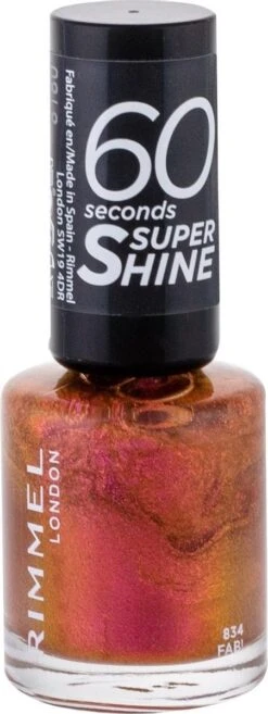 Rimmel London 60 Seconds Super Shine Nagellak - 834 Fab! (L) -Cosmetica Winkel 451x1200 4