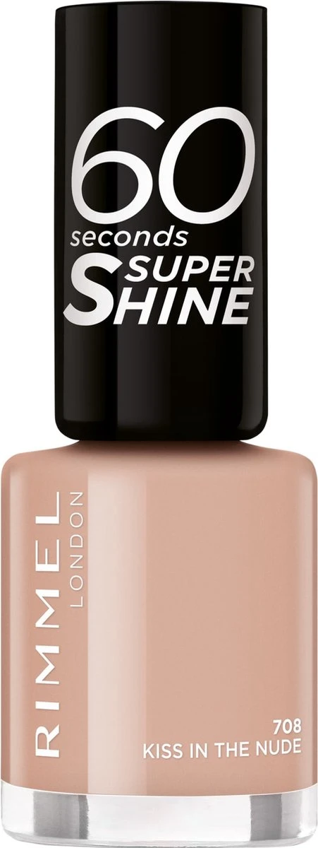 Rimmel London Rimmel 60 Seconds Super Shine Nagellak - 708 Kiss In The Nude 1 Rimmel London Rimmel 60 Seconds Super Shine Nagellak - 708 Kiss In The Nude