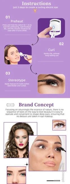 BeautyTech Elektrische Wimperkruller/Wimperkrultang - Roze - Oplaadbaar - Beauty - Verzorging - Make Up -Cosmetica Winkel 458x1200 7