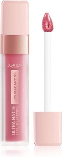 L'Oréal Paris Les Macarons Langhoudende Matte Lipstick - 818 Dose Of Rose – Roze – 6,7 Ml -Cosmetica Winkel 477x1200 3