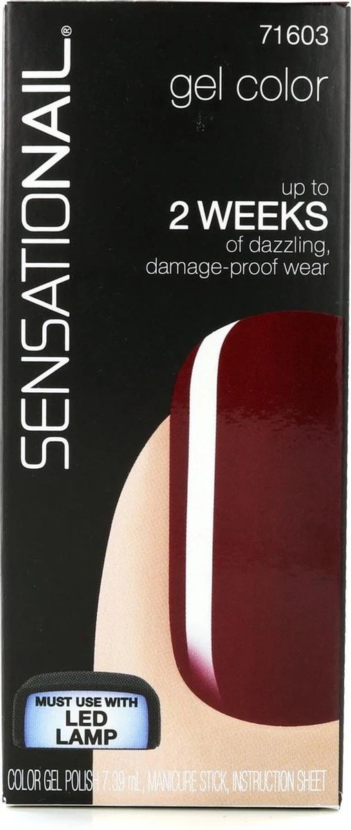 SensatioNail Gel Polish Miss Behave - Gel Nagellak - Rood 1 SensatioNail Gel Polish Miss Behave - Gel Nagellak - Rood