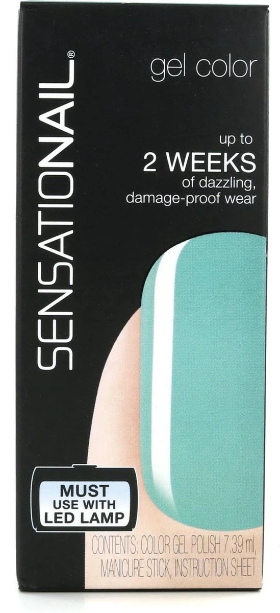 Sensationail Gel Polish Jade Treasure - Gel Nagellak - Mint 4 Sensationail Gel Polish Jade Treasure - Gel Nagellak - Mint - Afbeelding 4