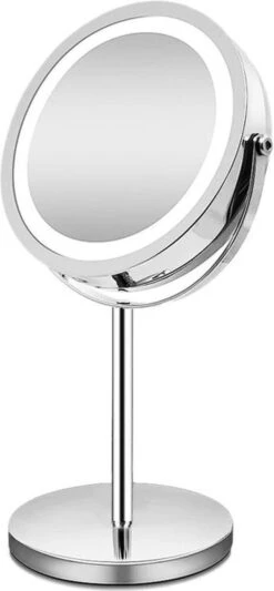 A&K Make Up Spiegel Met Ringverlichting | LED Verlichting | Scheerspiegel - Zilver -Cosmetica Winkel 556x1200 8