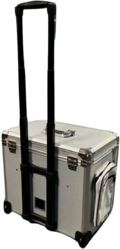 Pedicure Koffer / Trolley - Professional Pedicure Cas- Zilver Streepmotief -Cosmetica Winkel 580x1200 6