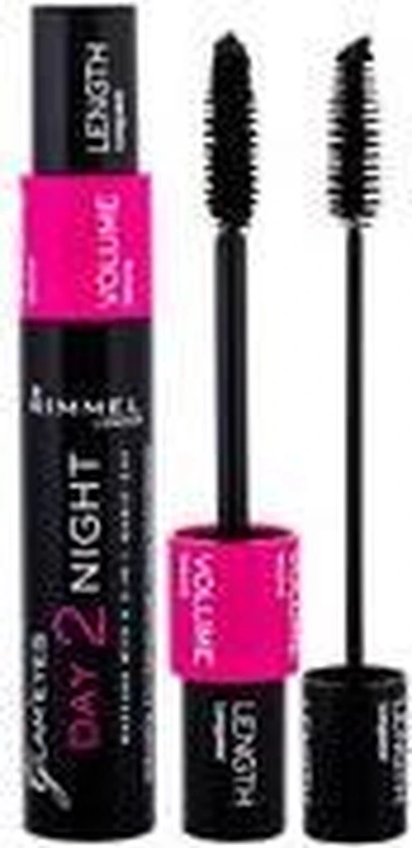 Rimmel London Day2Night 2-in-1 Mascara Voor Een Dag- En Avondlook - 001 Black 11 Rimmel London Day2Night 2-in-1 Mascara Voor Een Dag- En Avondlook - 001 Black - Afbeelding 11