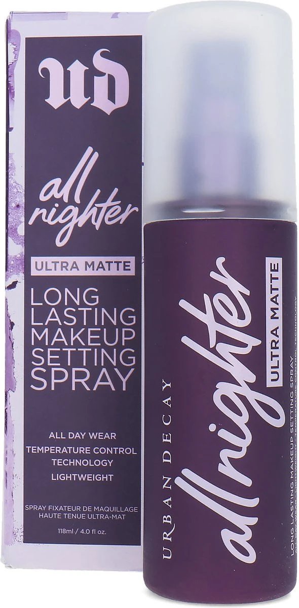 Urban Decay All Nighter Ultra Matte Long Lasting Makeup Setting Spray - 118 Ml 1 Urban Decay All Nighter Ultra Matte Long Lasting Makeup Setting Spray - 118 Ml