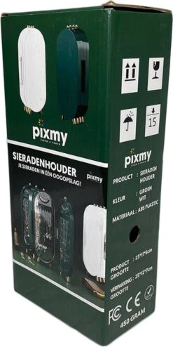 PIXMY® - Wit - Sieradenhouder - Oorbellenrekje - Sieradenrekje - Sieraden Organizer - Sieraden Doos - Sieraden Opbergen -Cosmetica Winkel 600x1200 6