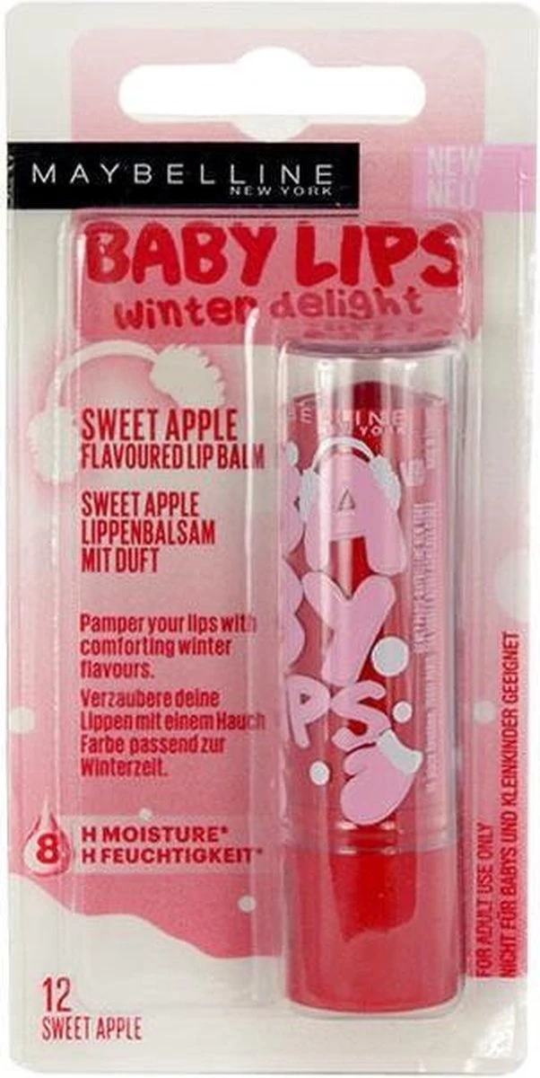 Maybelline - Baby Lips Winter Delight - 12 Sweet Apple 2 Maybelline - Baby Lips Winter Delight - 12 Sweet Apple - Afbeelding 2