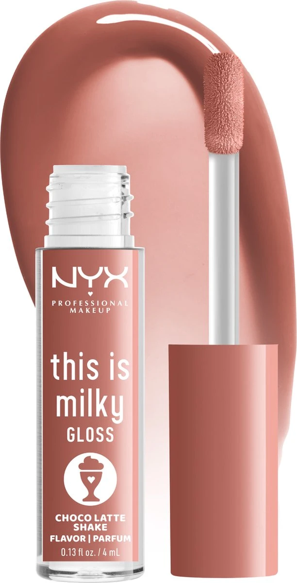 NYX Professional Makeup This Is Milky Gloss - TIMG19 Choco Latte Shake - Lipgloss - 4 Ml 2 NYX Professional Makeup This Is Milky Gloss - TIMG19 Choco Latte Shake - Lipgloss - 4 Ml - Afbeelding 2