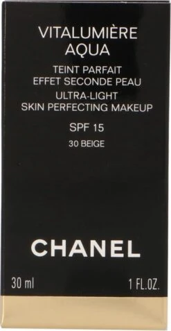 Chanel Vitalumiere Aqua Foundation - 30 Beige - SPF15 - 30 Ml -Cosmetica Winkel 622x1200 2