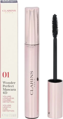 Clarins Wonder Perfect Mascara 4D Mascara - 01 Perfect Black - Zwart -Cosmetica Winkel 639x1200 3