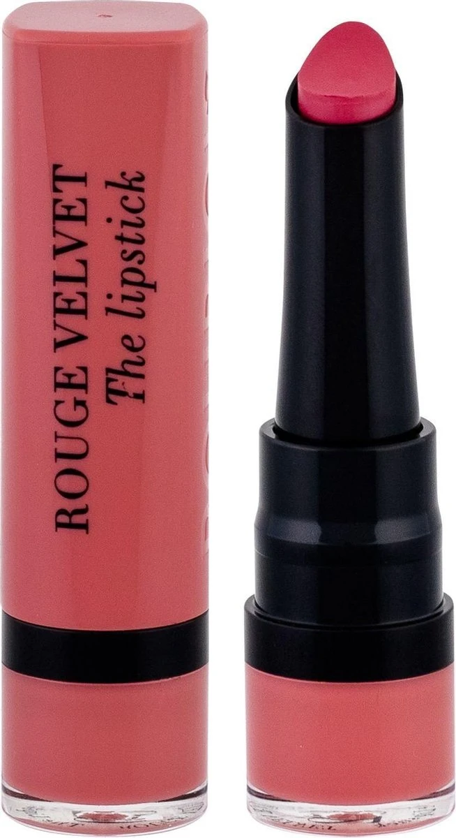 Bourjois Rouge Velvet Lippenstift - 002 Flaming'rose 7 Bourjois Rouge Velvet Lippenstift - 002 Flaming'rose - Afbeelding 7