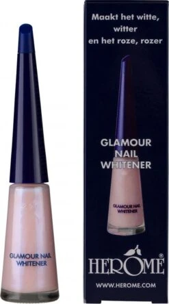 Herome Glamour Nail Whitener - Natural Nail Whitener Met Een Romige Parelmoerglans - Camoufleert Doffe Of Verkleurde Nagels - 10ml. 18 Herome Glamour Nail Whitener - Natural Nail Whitener Met Een Romige Parelmoerglans - Camoufleert Doffe Of Verkleurde Nagels - 10ml. -Cosmetica Winkel 667x1200 2