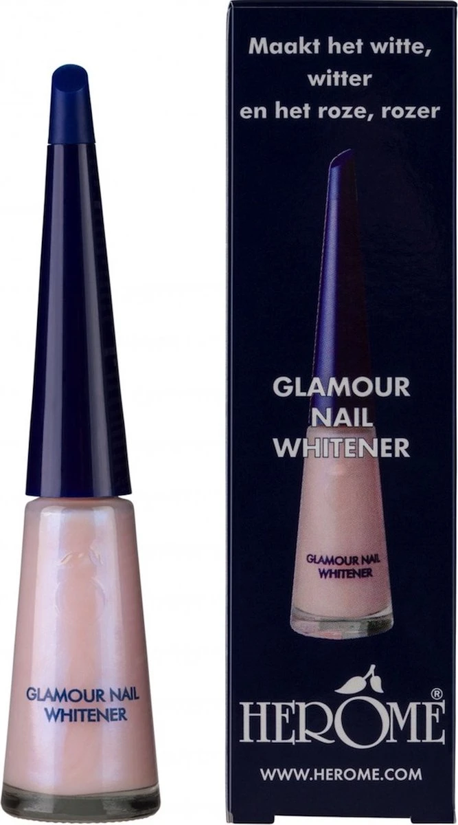 Herome Glamour Nail Whitener - Natural Nail Whitener Met Een Romige Parelmoerglans - Camoufleert Doffe Of Verkleurde Nagels - 10ml. 9 Herome Glamour Nail Whitener - Natural Nail Whitener Met Een Romige Parelmoerglans - Camoufleert Doffe Of Verkleurde Nagels - 10ml. - Afbeelding 9