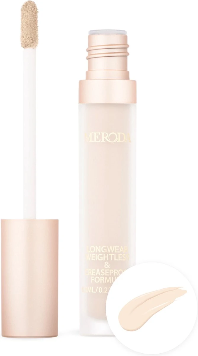 Meroda Universal Concealer - 1C | Lichtbeige Met Neutrale Ondertonen Voor De Hele Lichte Tot Lichte Huid - 30ml 1 Meroda Universal Concealer - 1C | Lichtbeige Met Neutrale Ondertonen Voor De Hele Lichte Tot Lichte Huid - 30ml