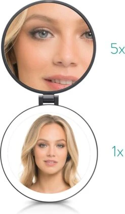 Navaris 1x/5x Vergrotende Make-up Spiegel - Compacte Opvouwbare Kap- En Reisspiegel - Led-verlichte Dubbelzijdige Make-upspiegel - Zwart 9 Navaris 1x/5x Vergrotende Make-up Spiegel - Compacte Opvouwbare Kap- En Reisspiegel - Led-verlichte Dubbelzijdige Make-upspiegel - Zwart -Cosmetica Winkel 700x1200 6