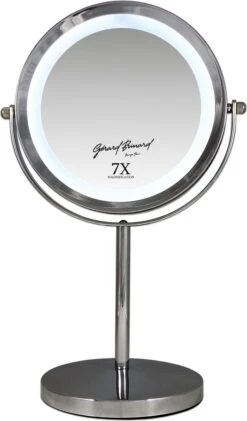 Metalen Verlichte Make-up LED Spiegel Dubbelzijdig 17,5CMØ 7x Vergroting 5 Metalen Verlichte Make-up LED Spiegel Dubbelzijdig 17,5CMØ 7x Vergroting -Cosmetica Winkel 704x1200 12