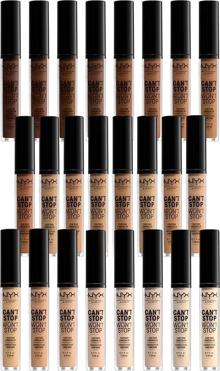 NYX Professional Makeup - Can't Stop Won't Stop Concealer - Natural 6 NYX Professional Makeup - Can't Stop Won't Stop Concealer - Natural - Afbeelding 6