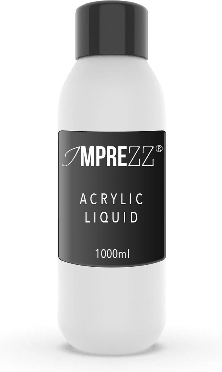 IMPREZZ Acryl Vloeistof - Liquid - Monomer 1000 Ml. - Voldoet Aan De Europese Cosmetica Wetgeving- Let Hier Altijd Op Bij Aanschaf Van Vloeistoffen! 1 IMPREZZ Acryl Vloeistof - Liquid - Monomer 1000 Ml. - Voldoet Aan De Europese Cosmetica Wetgeving- Let Hier Altijd Op Bij Aanschaf Van Vloeistoffen!