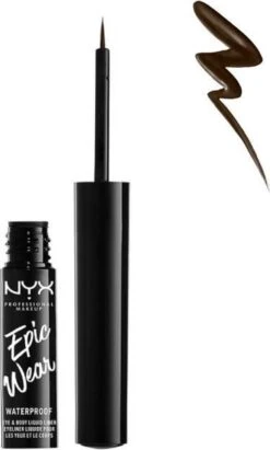 NYX Professional Makeup Epic Wear Liquid EyeLiner - Brown EWSPLL02 - 3,5 Ml 8 NYX Professional Makeup Epic Wear Liquid EyeLiner - Brown EWSPLL02 - 3,5 Ml -Cosmetica Winkel 721x1200 5