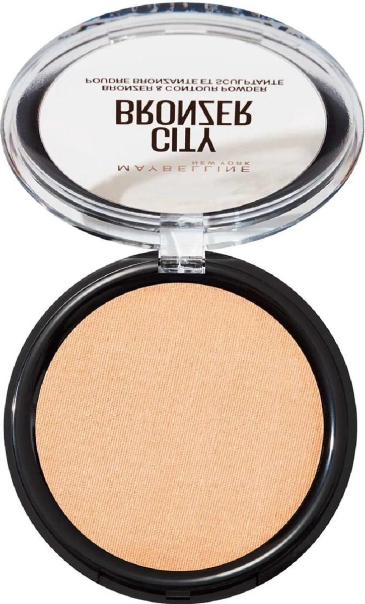 Maybelline City Bronzer Bronzer & Countour Powder - 100 Light Cool - Bronzing En Contouring Poeder - 51,4 Gr. 2 Maybelline City Bronzer Bronzer & Countour Powder - 100 Light Cool - Bronzing En Contouring Poeder - 51,4 Gr. - Afbeelding 2