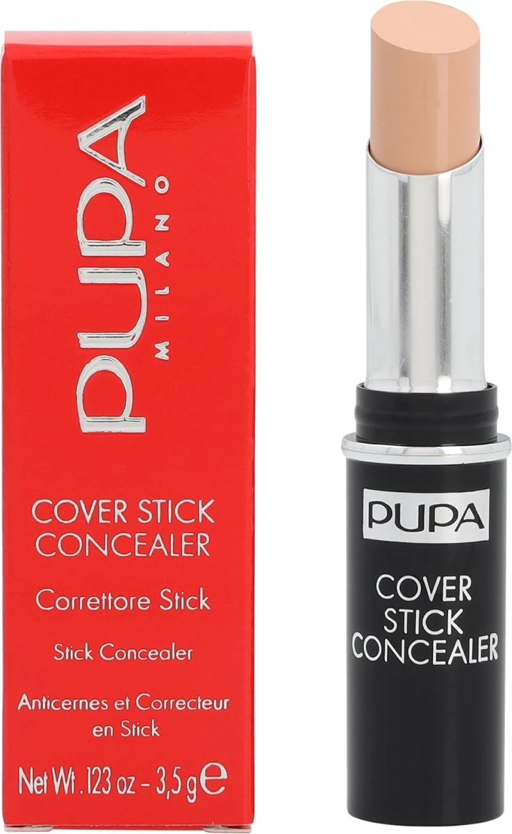 PUPA Milano Cover Stick Concealer 002 Beige 3 PUPA Milano Cover Stick Concealer 002 Beige - Afbeelding 3