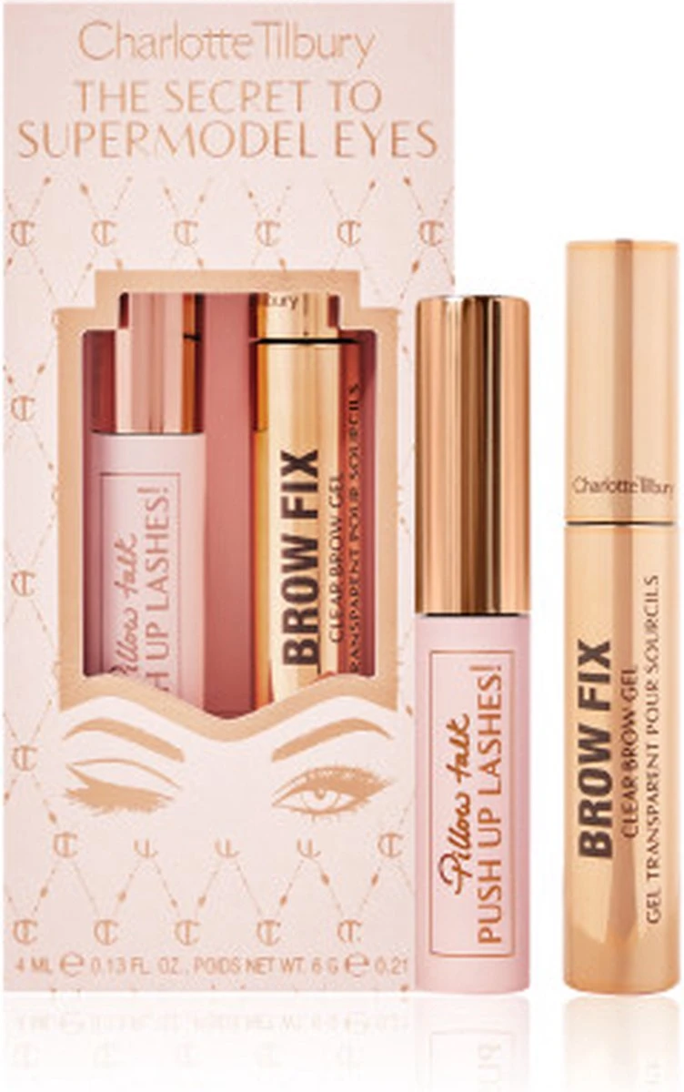 Charlotte Tilbury The Secret To Supermodel Eyes Set - Mascara & Brow Fix Make-upset - Giftset - Cadeau Tip 1 Charlotte Tilbury The Secret To Supermodel Eyes Set - Mascara & Brow Fix Make-upset - Giftset - Cadeau Tip