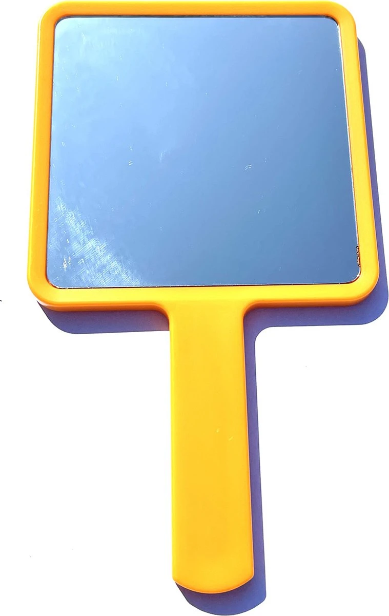 Merkloos Make-Up Spiegel / Handspiegel Met Handvat - Klein - Compact - Handzaam - 8,0 X 8,0 Cm Spiegeloppervlak - Oranje 1 Merkloos Make-Up Spiegel / Handspiegel Met Handvat - Klein - Compact - Handzaam - 8,0 X 8,0 Cm Spiegeloppervlak - Oranje