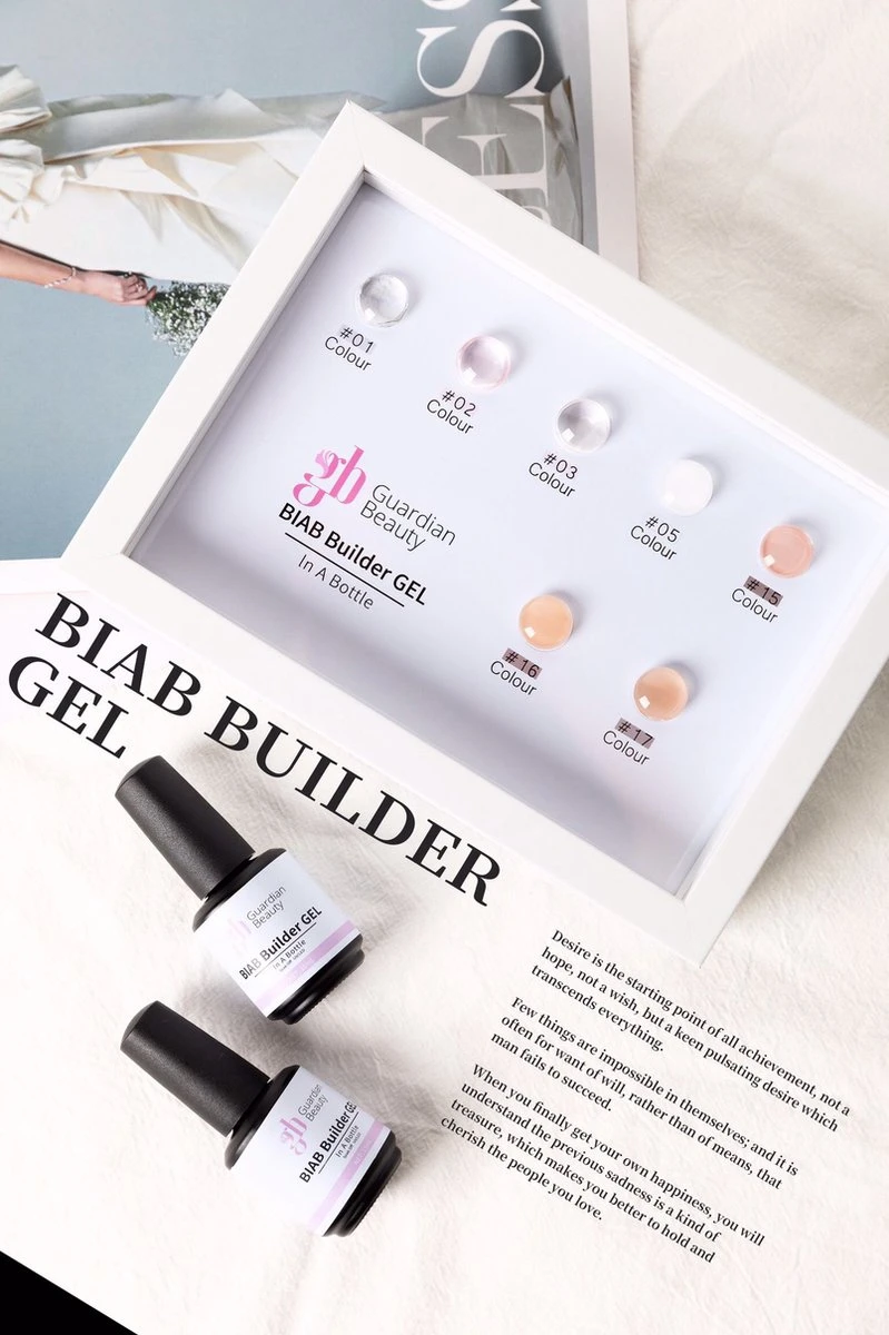 Nagel Gellak - Biab Builder Gel #1 - Absolute Builder Gel - Aphrodite | BIAB Nail Gel 15ml 2 Nagel Gellak - Biab Builder Gel #1 - Absolute Builder Gel - Aphrodite | BIAB Nail Gel 15ml - Afbeelding 2