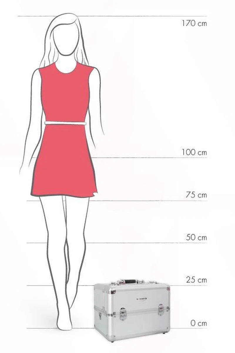 Veronica NAIL-PRODUCTS - Aluminium Koffer - Zilver - 3 Vaks - Draagriem En Afsluitbaar - Beautycase Voor Nagel, Pedicure, Manicure, Visagie, Make-up, Kapper Spullen. 2 Veronica NAIL-PRODUCTS - Aluminium Koffer - Zilver - 3 Vaks - Draagriem En Afsluitbaar - Beautycase Voor Nagel, Pedicure, Manicure, Visagie, Make-up, Kapper Spullen. - Afbeelding 2