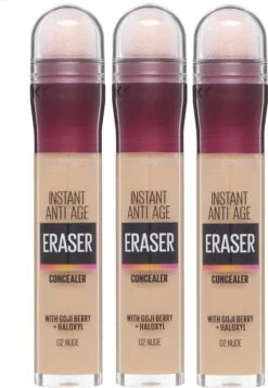 Maybelline Eraser Eye Concealer - Nude - 3 Stuks Voordeelverpakking 17 Maybelline Eraser Eye Concealer - Nude - 3 Stuks Voordeelverpakking -Cosmetica Winkel 830x1200 2