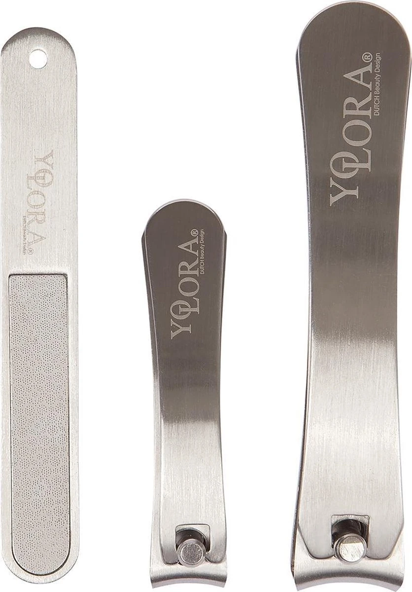 Yolora Nagelknipper - Set - Teennagel Knipper - 3 Stuks - RVS 3 Yolora Nagelknipper - Set - Teennagel Knipper - 3 Stuks - RVS - Afbeelding 3