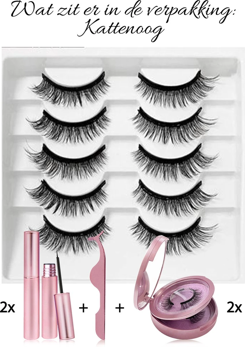 Merkloos Magnetische Wimpers - Katten Oog - Magnetische Nep Wimpers Met 2 Magnetic Eyeliners En Applicator - Valse Wimpers - Magnetic Lashes - Magnetische Wimpers Set 2 Merkloos Magnetische Wimpers - Katten Oog - Magnetische Nep Wimpers Met 2 Magnetic Eyeliners En Applicator - Valse Wimpers - Magnetic Lashes - Magnetische Wimpers Set - Afbeelding 2