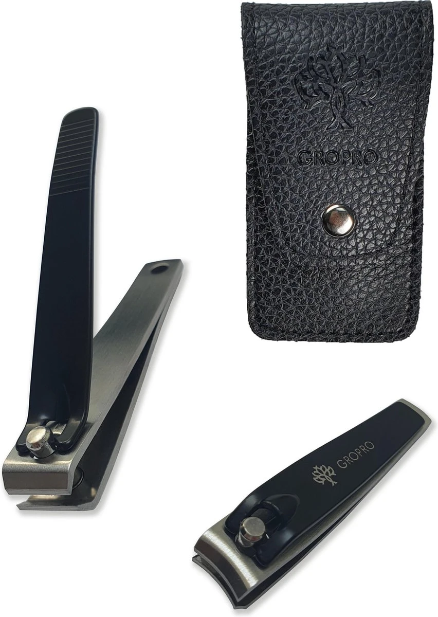 Gropro Nagelknippers - Zwart - Nagelknipper Set - Nagelknipper Groot En Klein 6 Gropro Nagelknippers - Zwart - Nagelknipper Set - Nagelknipper Groot En Klein - Afbeelding 6