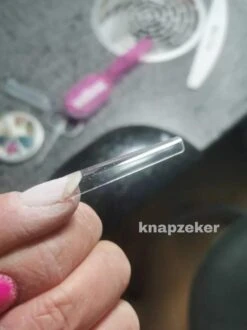 Merkloos Gel Flex 250 Nageltips Met Lijm - Transparant XXL Long Coffin Half Cover C Nail Tips- French Nail Art Acryl Nagels & Gelnagels -Hoge Kwaliteit -Cosmetica Winkel 899x1200 28