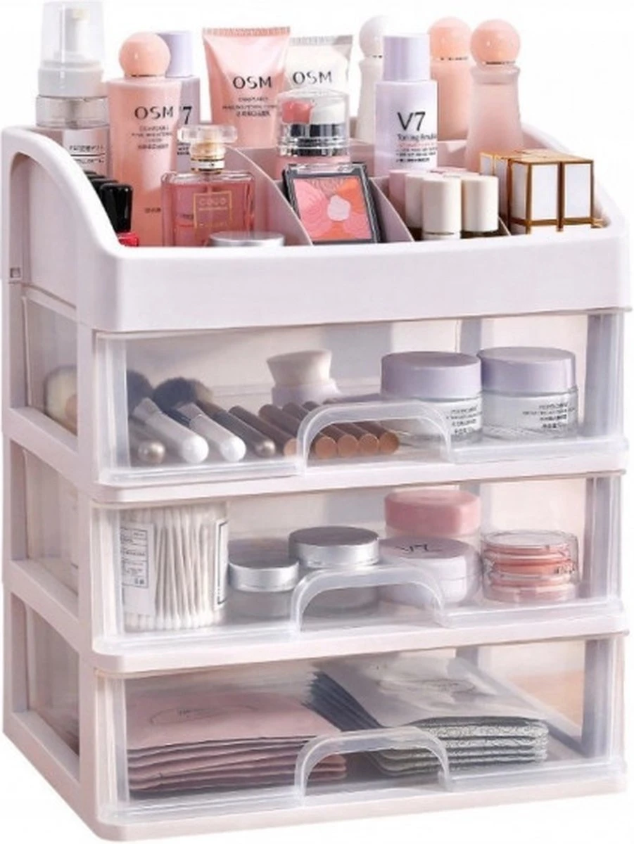 Make Up Organizer Met Lade - Cosmetica Opbergdoos - Sieradendoos - Beauty 1 Make Up Organizer Met Lade - Cosmetica Opbergdoos - Sieradendoos - Beauty