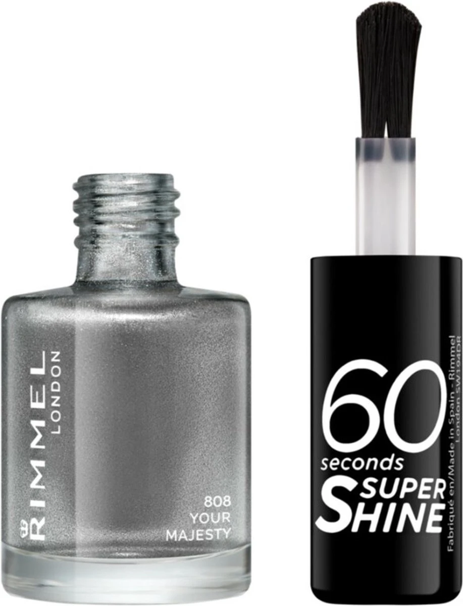 Rimmel London 60 Seconds Super Shine Nagellak - 808 Your Majesty 2 Rimmel London 60 Seconds Super Shine Nagellak - 808 Your Majesty - Afbeelding 2