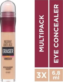 Maybelline Eraser Eye Concealer - Nude - 3 Stuks Voordeelverpakking 26 Maybelline Eraser Eye Concealer - Nude - 3 Stuks Voordeelverpakking -Cosmetica Winkel 930x1200 1
