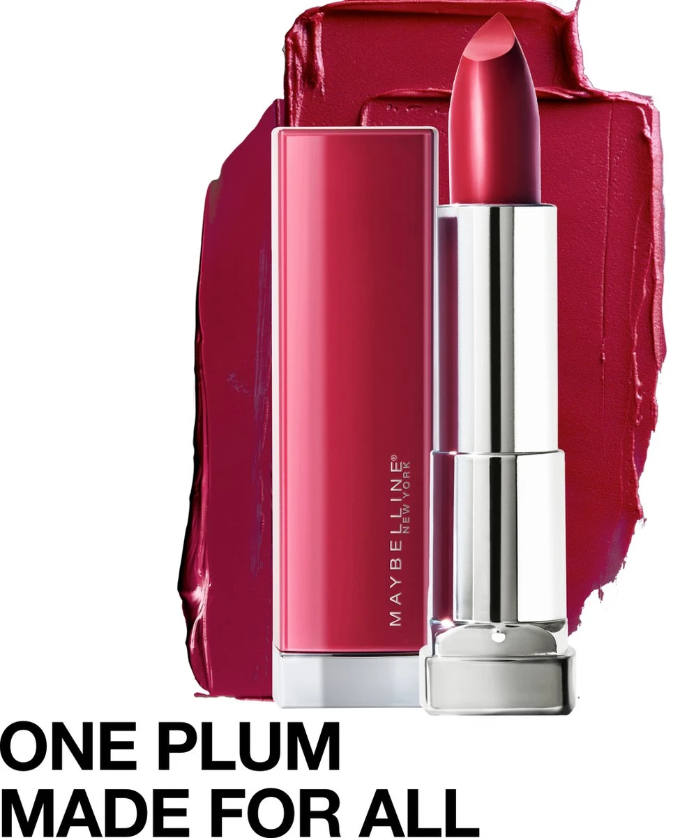 Maybelline Color Sensational Made For All Lippenstift - 388 Plum For Me - Paars - Glanzend 12 Maybelline Color Sensational Made For All Lippenstift - 388 Plum For Me - Paars - Glanzend - Afbeelding 12