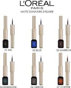 L'Oréal Paris Matte Signature Eyeliner Van Superliner – Matte Liquid Eyeliner – Waterproof - 06 Greige Signature – Grijs 15 L'Oréal Paris Matte Signature Eyeliner Van Superliner – Matte Liquid Eyeliner – Waterproof - 06 Greige Signature – Grijs -Cosmetica Winkel 976x1200 2
