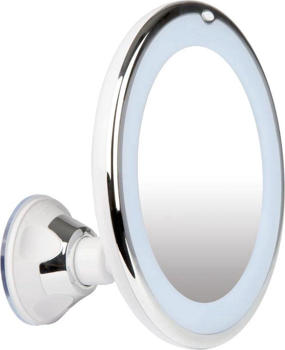 Merkloos Make-Up Spiegel Met Led Verlichting En Zuignap - 360° Verstelbaar 10x Vergroot 1 Merkloos Make-Up Spiegel Met Led Verlichting En Zuignap - 360° Verstelbaar 10x Vergroot